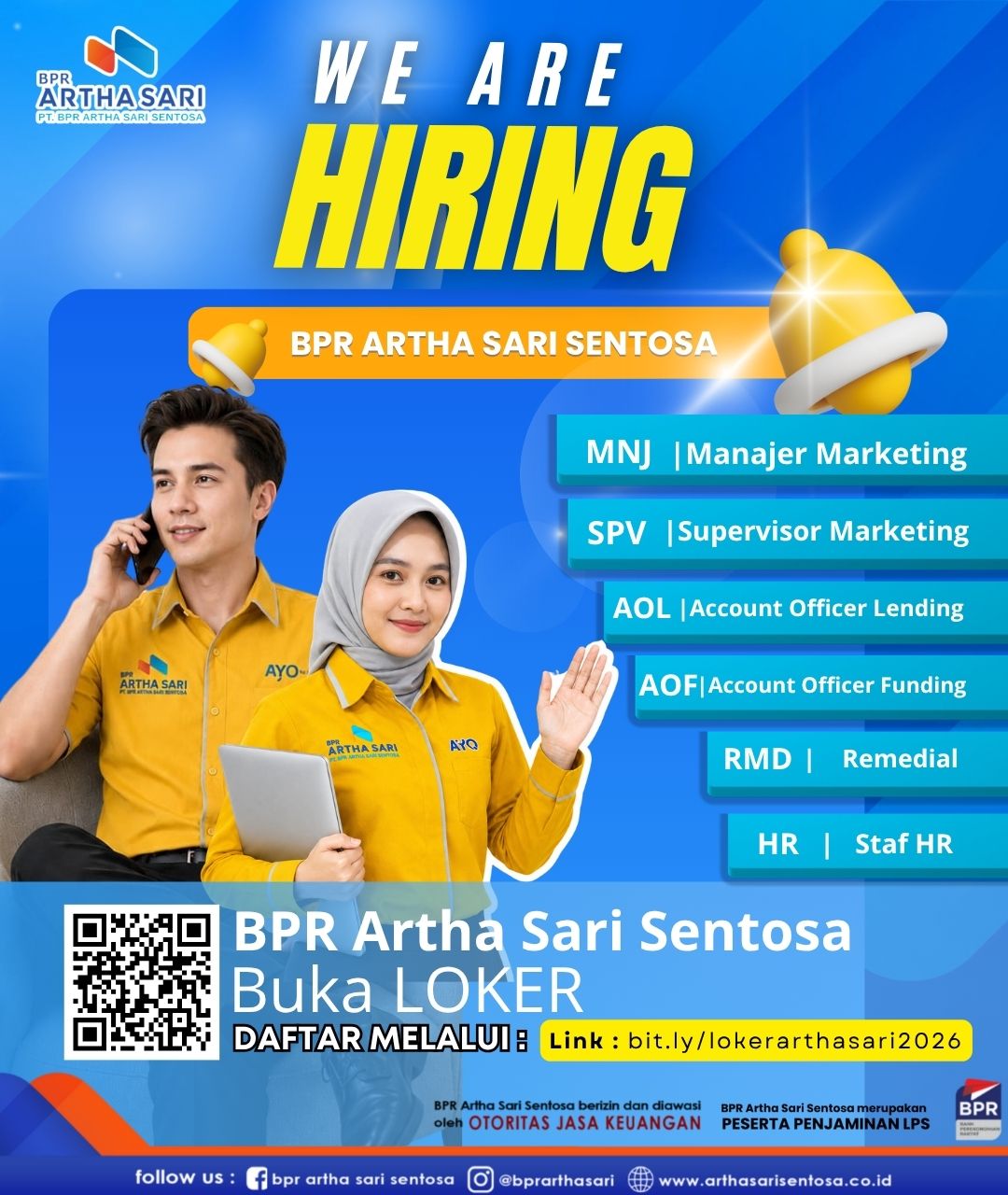 BPR Artha Sari Sentosa buka Loker 2026